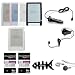 Brand New Crazyondigital Kindle DX Accessory Kit. Kindle DX skin Black + skin Clear + skin Pink + skin Clear + Hard Crystal Case + Auto car charger + home travel charger + 2x Screen protector + Compatible earphone + Complement Crazyondigital fishbone headphone winder
