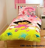 Parure de lit housse de couette + taie DORA L'EXPLORATRICE