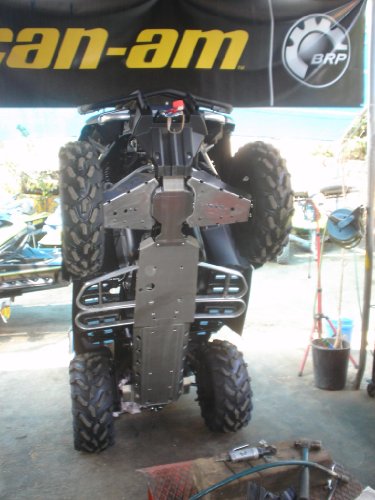 ATV Can Am Outlander 650 Skid plate Aluminum