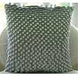 Silver Gray Lining - Throw Pillow Covers - Suede Pilllow Cover with Ribbon Loops