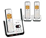 AT&T CL82309 DECT 6.0 Cordless Phone, Black/Silver, 3 Handsets