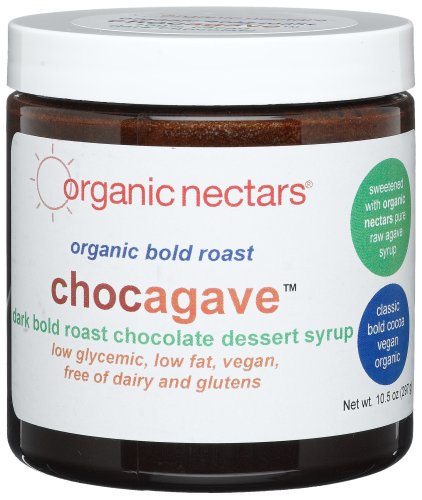 Organic Nectars Chocagave Flavored Agave Syrup, Bold Roast Dark Chocolate, 10.5--Ounce Jars (Pack of 3)