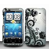 Electromaster(TM) Brand - Black Vines Rubberized Design Crystal Hard Skin C ....