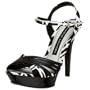 Chinese Laundry Women's Andes Sandal,Black/White,10 M US