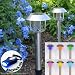 Outdoor Living : SohoDecor 2 Pack Multi-Colors Iridescent Stainless Steel Solar Garden Lights New 2009 version with Ultra High Sensitive Amorphous Solar Panel /ECO Bonus Edition