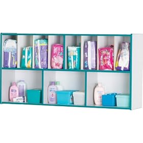 Jonti-Craft 5141JC008 Diaper Organizer, Red Banding