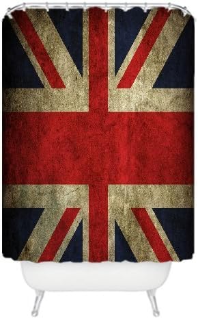 Flag Union Jack Stuff Unique Design Custom New Year Gift Generic Polyster Bathroom Bath Curtain Shower Curtain for Bathroom Decor 60 x 72 60 by 72