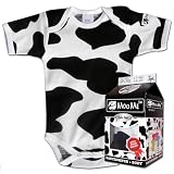 MooMe Organic Bodysuit in Milk Carton - Cow Spot