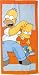Spielwaren : Simpson Strandtuch aus Baumwolle, 75 x 150 cm groß