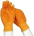 West Chester 708SKH Gold Honeycomb PVC Grip String Knit Industrial Gloves, Seamless Knit Pattern, Elastic Wrist Cuff, 9.5 Length, Large, Orange, 12 Pairs