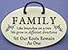 Family Tree Wall Plaque - Family Like Branches on a Tree, we Grow in Different Directions. Ceramic Wall plaques, Handmade in The USA for Over 30 Years.