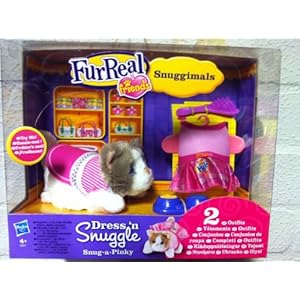 Fur Real Friends Snuggimals Dress 'N Snuggle with Lilac Paint Kitten Snug-a-Pinky