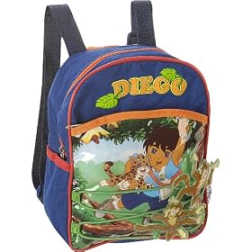 Click here to buy Diego: 10 Mini Diego and Bo Bo's Backpack by Global Design Concepts.