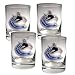 Vancouver Canucks NHL 4pc Rocks Glass Set - Primary Logo by Great American Products