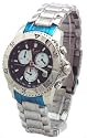 Corvette Official GM Licensed Product Chronograph Watch Model CR-108-M1 (Black Face White Sub Dials)