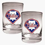 Philadelphia Phillies 2 Piece Rocks Glass Set