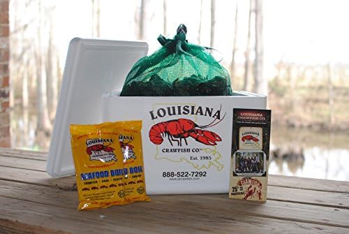 30 Lb. Live Crawfish with Seasoning