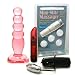 Doc Johnson Crystal Jellies 5 Inch Anal Delight Pink Adult Sex Toy Kit