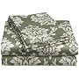 Regency Collection 300 Thread-Count Havana Floral Full Sheet Set, Sage