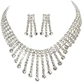 Royal Dainty Teardrop Graduated Earrings and Necklace Set