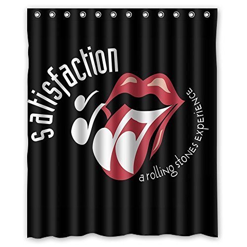 Baodan Zhang Custom The Rolling Stones Waterproof Bathroom Shower Curtain Polyester Fabric Shower Curtain Size 60"(w) x 72"(h)
