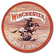 Winchester Express Metal Tin Sign 11.75" dia.