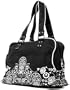 Loungefly Day of the Dead Sugar Skull Embroidered Light Black and Silver Purse