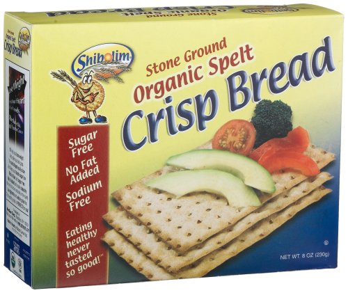 Shibolim Whole Spelt Stone Ground Organic Crisp Bread, 8-Ounce Boxes (Pack of 6) by Shibolim