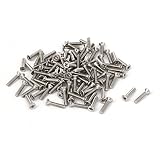 【ノーブランド 品】ステンレス鋼　フラットヘッド　クロスねじ　パンヘッドねじ　 M2x10mm 　約１00個