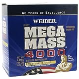 Weider Giant Mega Mass 4000 Powdered Drink Mix Creamy Vanilla 156 oz