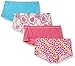 Hanes Ultimate Girls' 4-Pack Cotton Stretch Boy Short Panties