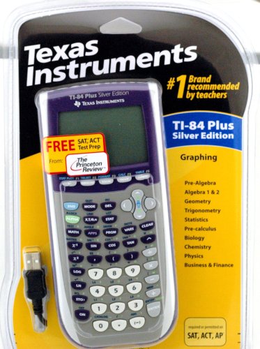 Texas Instruments TI-84 Plus Silver Edition Graphing Calculator (Purple)