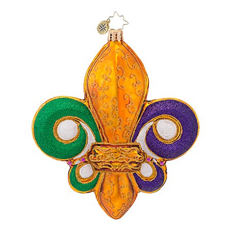 Christopher Radko Fleur De Lis Flare Ornament Christopher Radko Fleur De Lis Flare Ornament