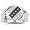 10k White Gold Black and White Diamond Men's Ring (1/2 cttw), Size 10