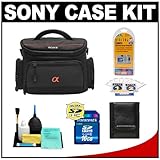 Sony Alpha LCS-SC5 Digital SLR Camera Soft Carrying Case + 16GB SD Card + A ....