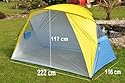 Strandzelt / Strandmuschel -auch als Windschutz , mit UV30 Schutz -76502