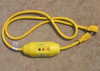 Tower Manufacturing 30338022-01 6' Length, 15 amp In-Line GFCI Cord Set With Auto Reset And Single Connectors