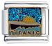Jewelry : Glittered Titanic Italian Charms Bracelet Link