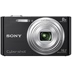 Sony Cyber-shot DSC-W730/BC E32 16MP Point-and-Shoot Digital Camera (Black) with Camera Case