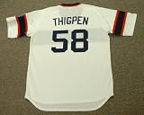 BOBBY THIGPEN Chicago White Sox Majestic Cooperstown Throwback Home Baseball Jersey