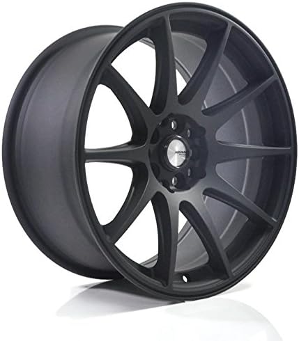 JUN Racing ADVAN 17inch 8J Alloy Wheels Rim 10x100/114.3 CB73.1 ET20 MATTE BLACK