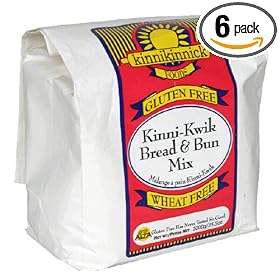 Kinnikinnick Foods Gluten-Free Bread & Bun Mix, Kinni-Kwik, 35.5-Ounce Bags (Pack of 6)