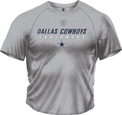 Dallas Cowboys Equipment Performance Speedwick Grey T-Shirt, XXX-Large