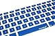 UK Ocean Blue Keyboard Silicone Skin Cover use for Apple Macbook Air (13 UK Ocean Blue Keyboard Silicone Skin Cover use for Apple Macbook Air (13