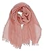 Cozzy Land Solid Oblong Lightweight Scarf (Pink)