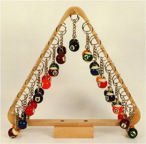 Billard-Schlüsselanhänger 25 mm (einzeln) Nr. 1-15. Geschenk_182001a