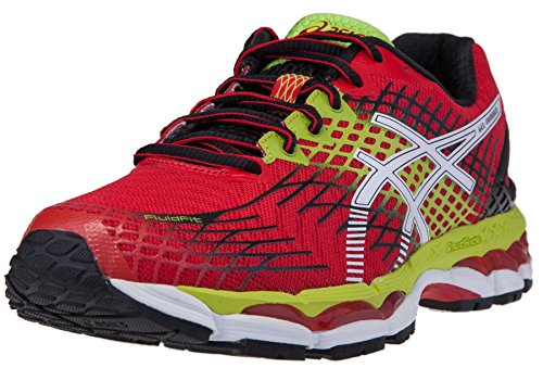 ASICS Men's GEL Nimbus 17 Running Shoe (10 D(M) US, Chinese Red/White/Lime)