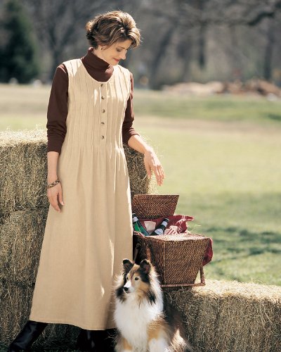 National 100% Cotton Corduroy Jumper, Petite