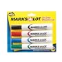 Avery Marks-A-Lot Dry Erase Markers, Black, Blue, Green and Red, Pack of 4 (24409)