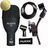 Audix F2 Dynamic Tom Microphone Drum Mic With Audix DVice